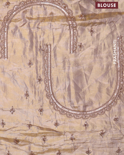 Pure tissue kanchipuram silk saree with border embroidery