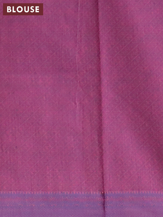 South kota saree magenta pink and blue with thread woven buttas and thread woven border
