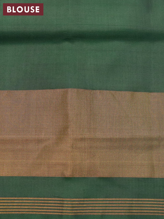 Rajkot patola silk saree blue and dark green with allover ikat weaves and simple border