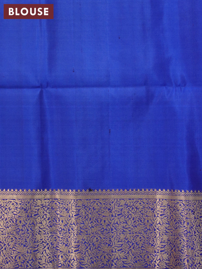 Ikat soft silk saree magenta pink and blue with allover ikat weaves and zari woven border