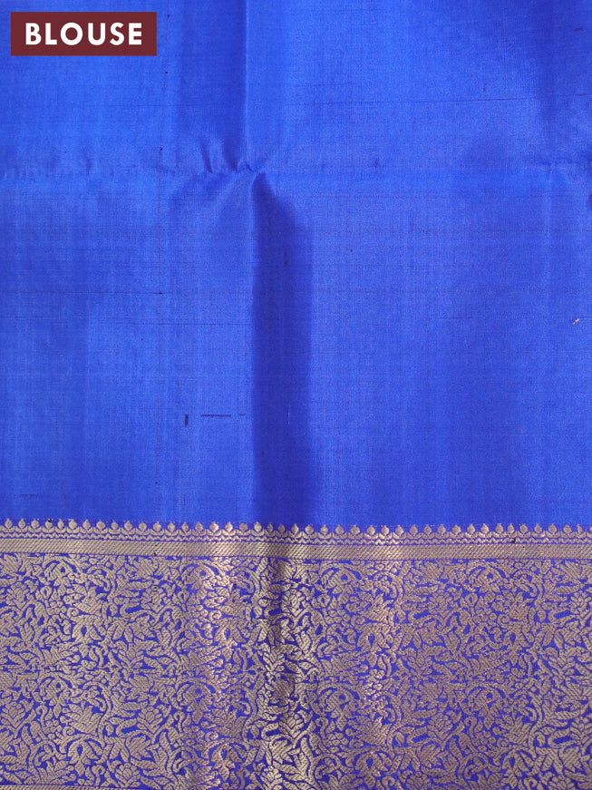Ikat soft silk saree yellow and blue with allover ikat weaves and zari woven border