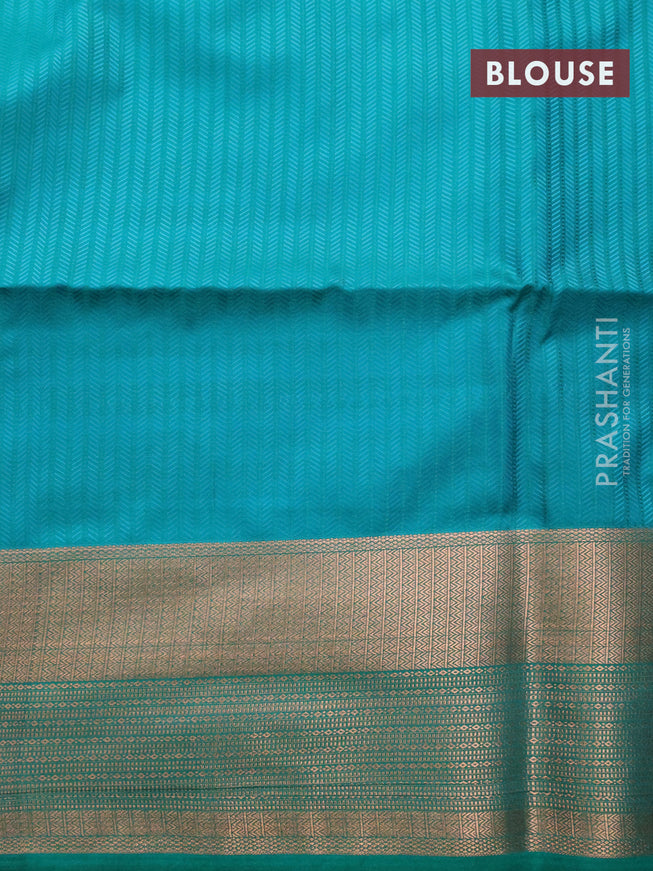 Semi soft silk saree orange and dual shade of green with allover self emboss & zari weaves and zari woven border