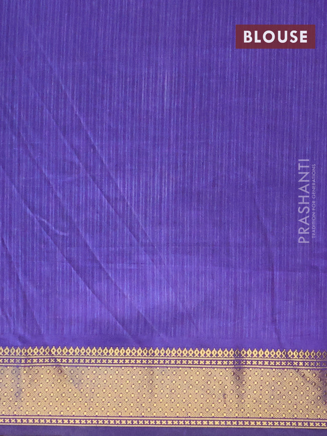 Semi tussar saree teal green and blue with allover ikat butta prints and zari woven border