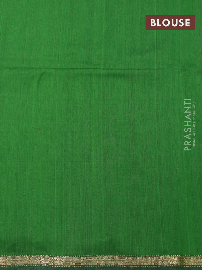 Maheshwari silk cotton saree purple and green with zari woven buttas and zari woven border