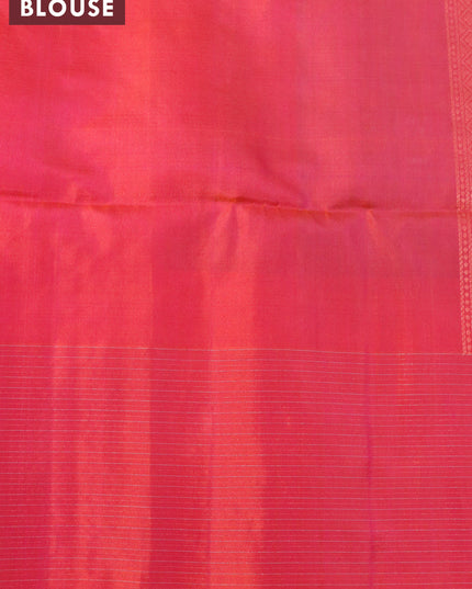 Pure soft silk saree teal blue and dual shade of pink with plain body and long zari woven border