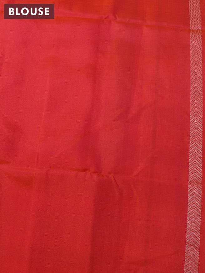 Pure soft silk saree off white grey and dual shade of pink with allover checked pattern and simple border