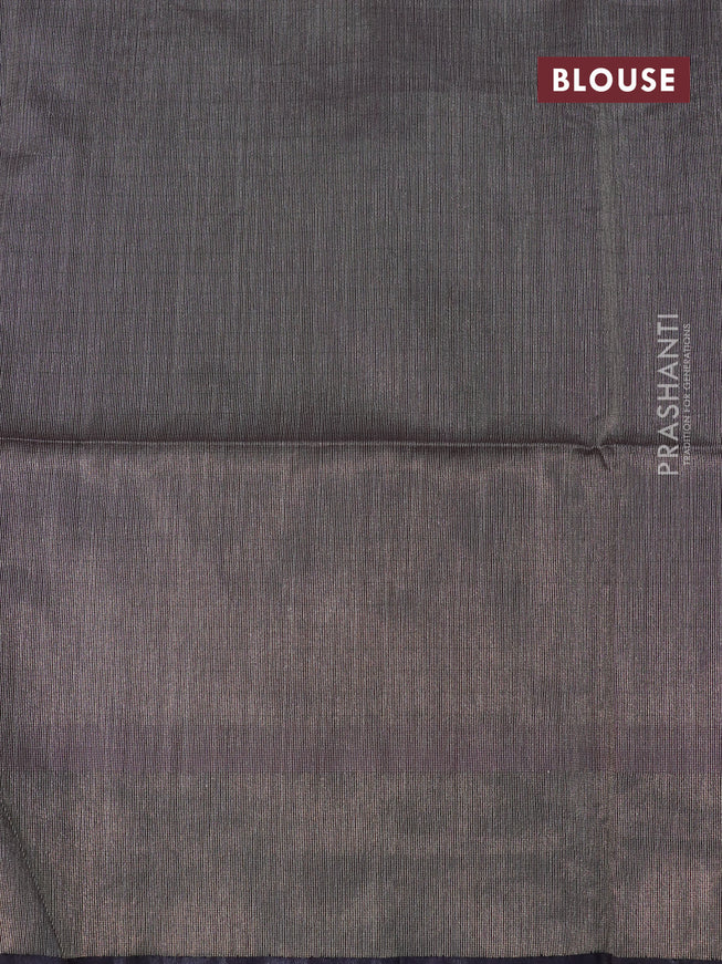 Semi tussar saree mild purple shade and deep wine shade with allover checked pattern & zari weaves and temple woven simple border