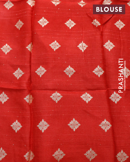 Dola silk saree deep maroon and peach pink with allover zari stripe weaves and zari woven border & zari butta blouse