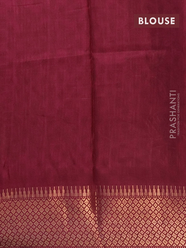Semi dola saree pastel purple and deep purple with allover prints and zari woven border