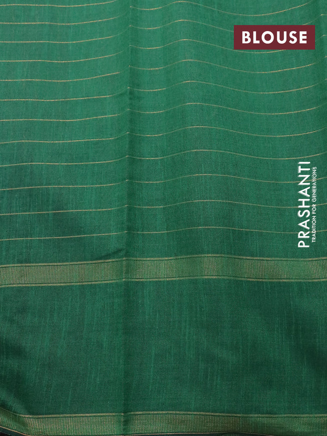 Dupion silk saree magenta pink and green with allover zari checks & buttas and temple design rettapet zari woven border