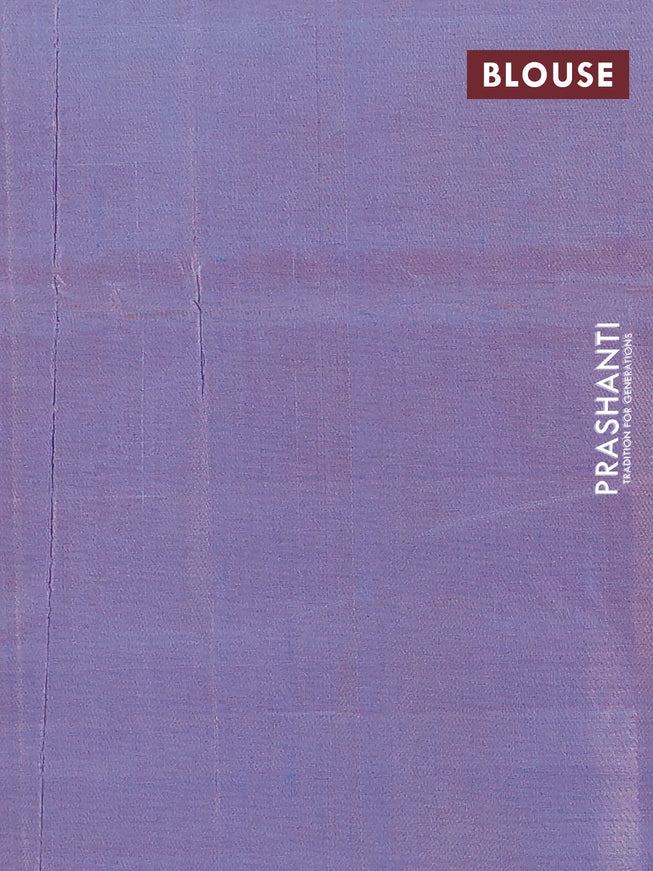 Banana pith saree deep maroon and dual shade of blue with thread woven buttas in borderless style with blouse