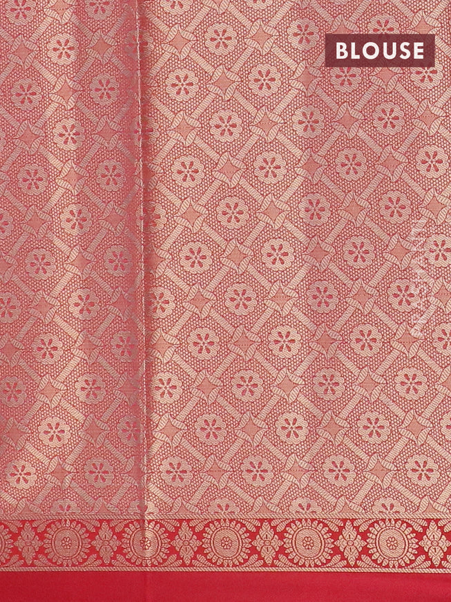 Banarasi kota saree pink shade and maroon with allover zari weaves and zari woven border