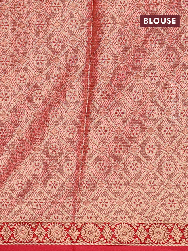 Banarasi kota saree off white and maroon with allover zari weaves and zari woven simple border