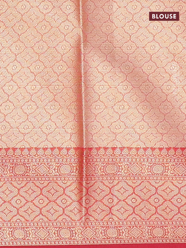 Banarasi kota saree light pink and pink with floral zari woven buttas and zari woven border
