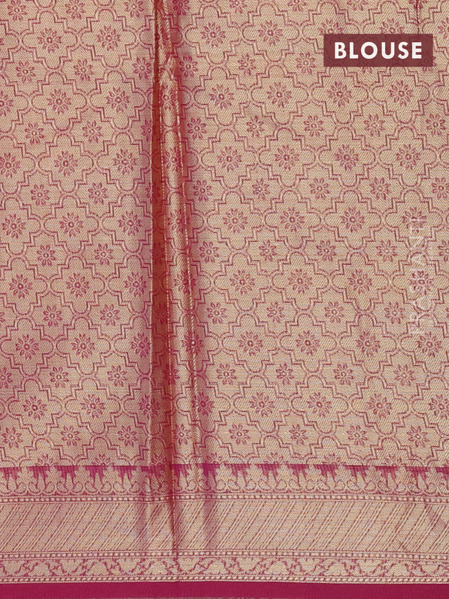 Banarasi kota saree purple with allover zari woven geometric weaves and zari woven border