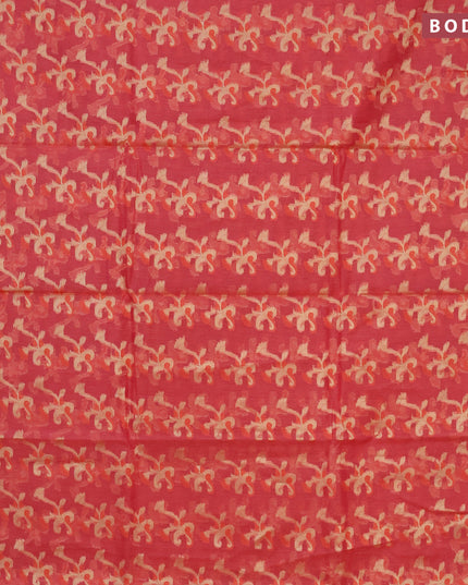 Banarasi kota saree pink shade with allover thread & zari weaves and zari woven border