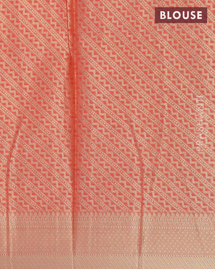 Banarasi kota saree pink shade with allover thread & zari weaves and zari woven border