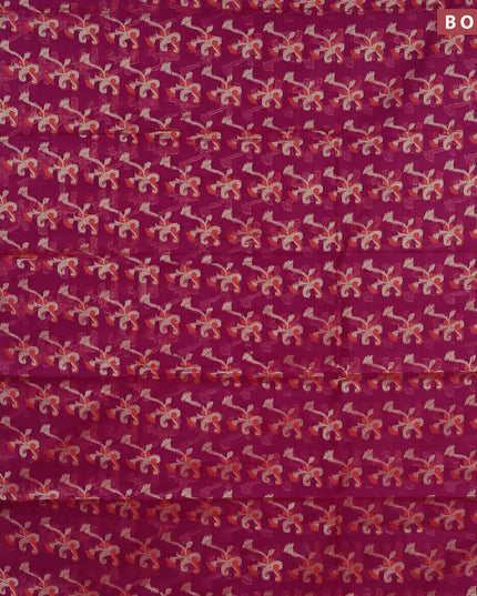 Banarasi kota saree purple with allover thread & zari weaves and zari woven border