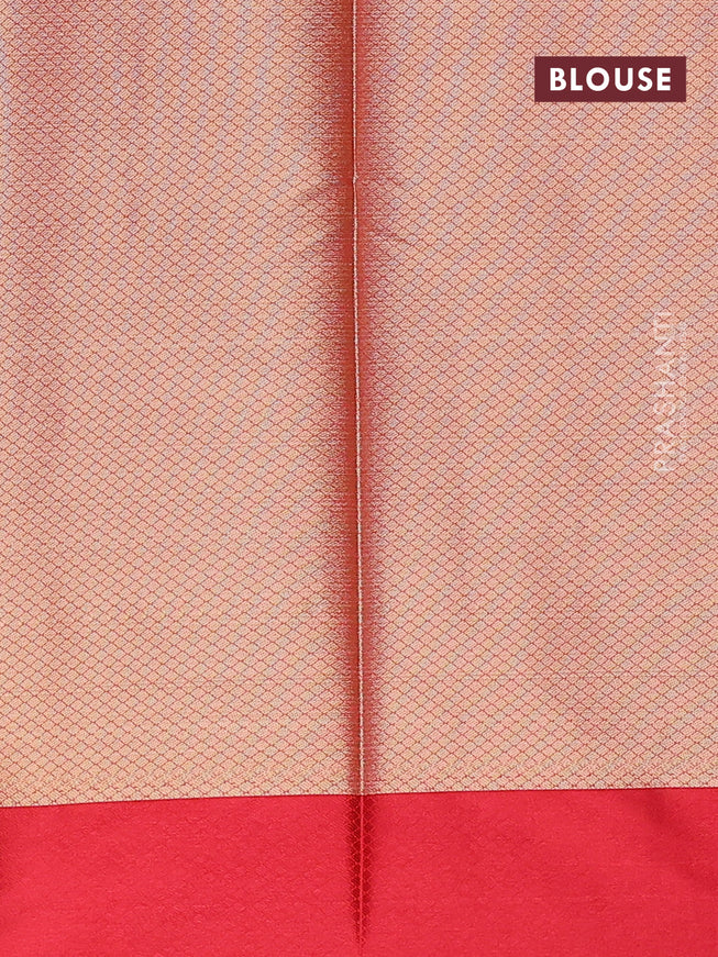 Banarasi kota saree off white and maroon with zari woven buttas and zari woven simple border