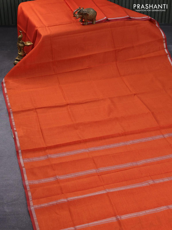 Mangalgiri Soft Semi Tussar Silk Saree with Check Pattern and Blouse Piece for Women – Lightweight Drape