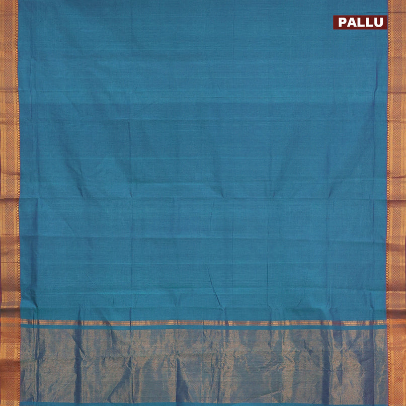 Mangalgiri cotton saree dual shade of teal green and maroon shade with allover stripes pattern and mangalgiri zari border