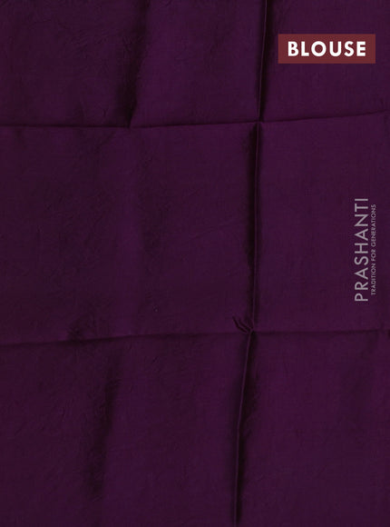 Banarasi tissue silk saree beige and purple with allover zari woven brocade weaves and zari woven border