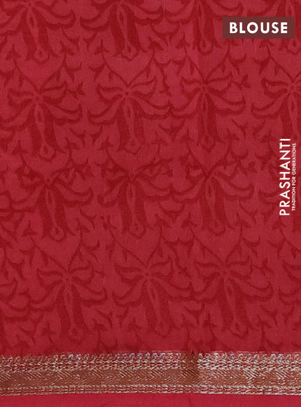 Chanderi silk cotton saree wine shade and maroon with allover prints and banarasi style border