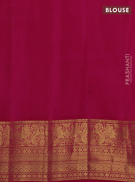 Pure gadwal silk saree pale yellow and pink with allover stripe pattern and zari woven korvai border