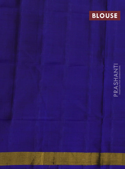 Rajkot patola silk saree maroon and blue with allover patola weaves and ikat woven zari border
