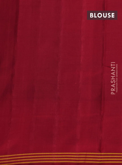 Rajkot patola silk saree dark grey and maroon with allover ikat weaves and ikat woven border