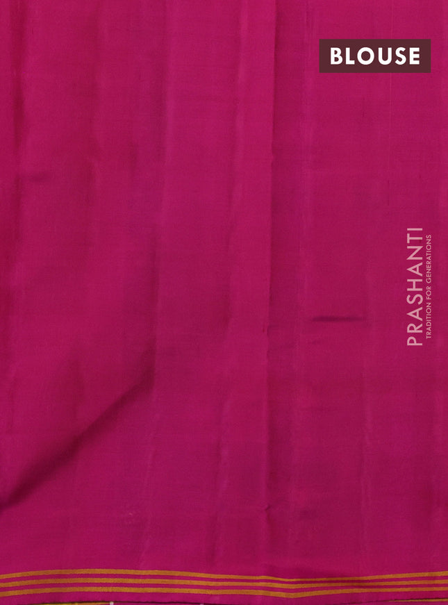 Rajkot patola silk saree deep purple and pink with allover ikat weaves and ikat woven border