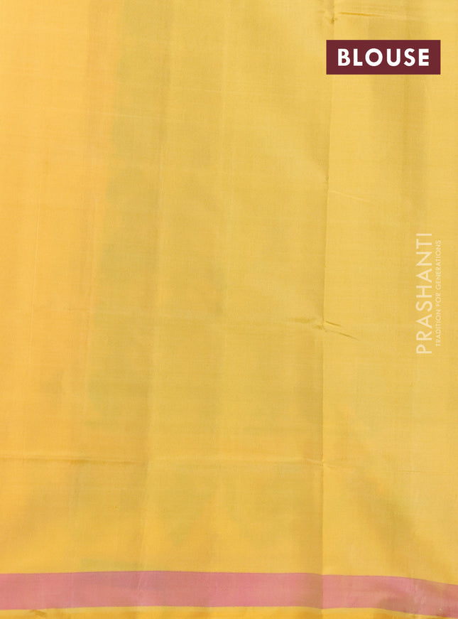Rajkot patola silk saree light green and yellow with allover ikat weaves and ikat woven border