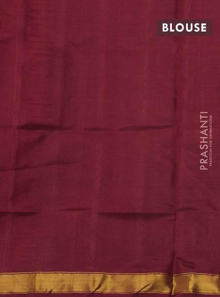 Rajkot patola silk saree pink and green maroon with allover ikat weaves and ganga jamuna border