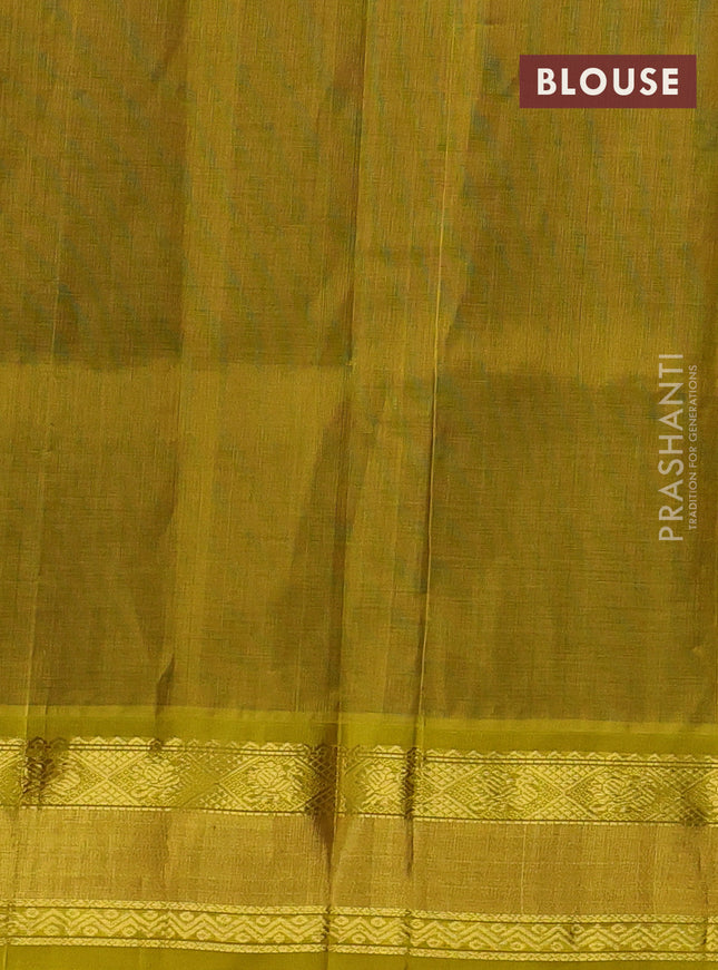 Kuppadam silk cotton saree deep maroon and lime yellow with annam zari woven buttas and rettapet zari woven border
