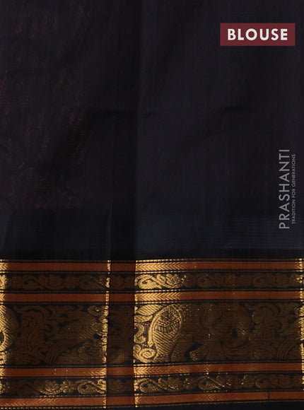 Kuppadam silk cotton saree mauve pink and black with allover vairosi pattern & buttas and zari woven border