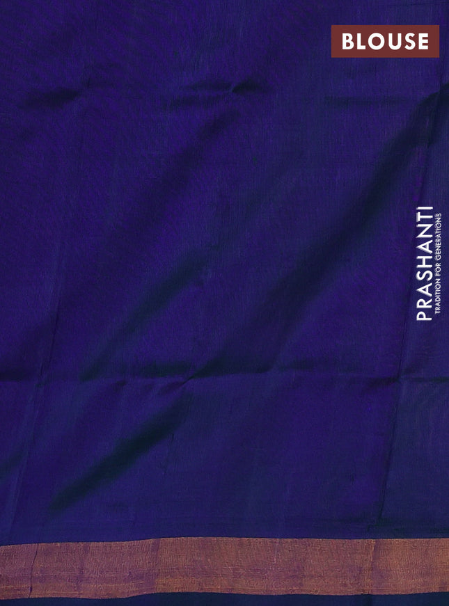 Pure uppada silk saree mustard shade and dual shade of bluish green with thread & zari woven thilak buttas and jamdhani design pallu