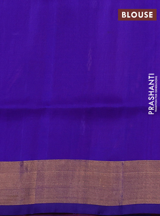 Pure uppada silk saree pink with silver & gold zari woven thilak buttas and jamdhani design pallu
