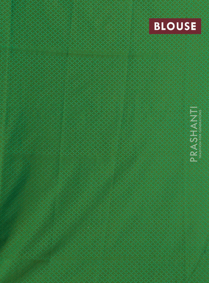 Banarasi semi katan silk saree light green with allover silver & gold zari woven buttas and zari woven border