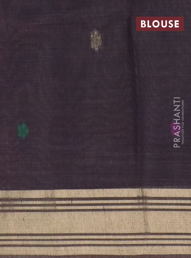 Jamdhani cotton saree pech pink with thread woven buttas & embroidery work and embroidery jamdhani pallu