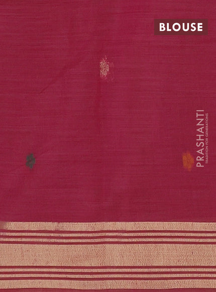 Jamdhani cotton saree teal blue with thread woven buttas & embroidery work and embroidery jamdhani pallu