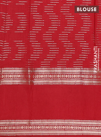 Semi chanderi saree deep maroon and red with allover zari weaves and embroidery zari border