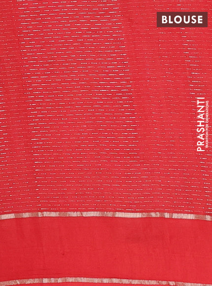 Semi chanderi saree deep maroon and red with allover zari weaves and embroidery zari border