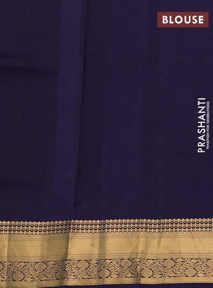 Pure soft silk saree maroon and navy blue with allover zari woven buttas and rich zari woven border