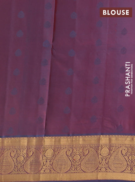 Pure soft silk saree pink and teal blue with allover zari woven buttas and rich zari woven border