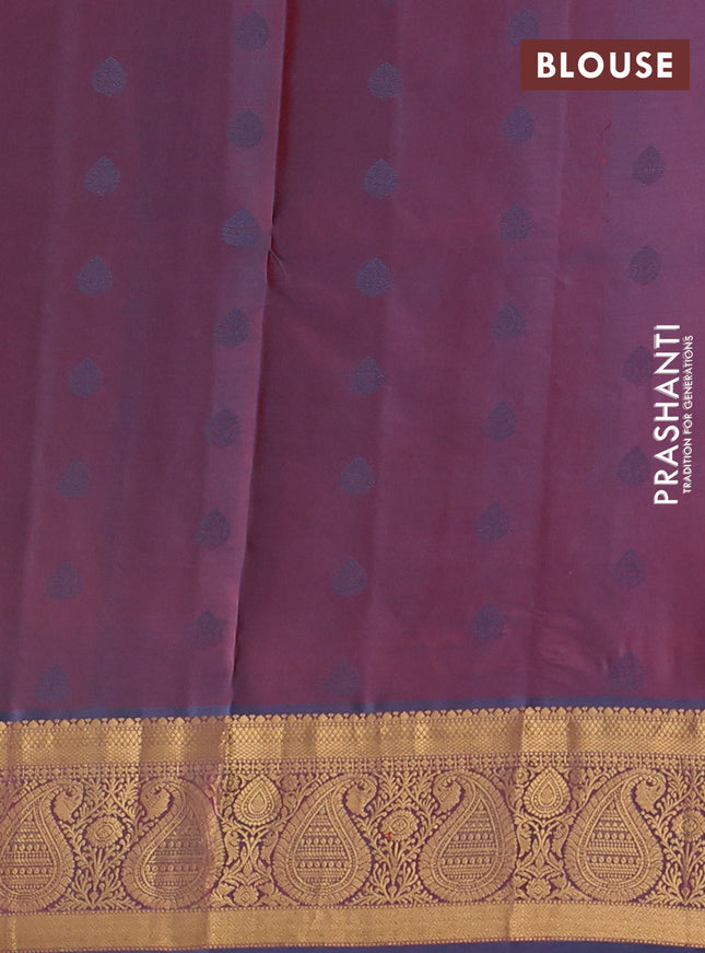 Pure soft silk saree pink and teal blue with allover zari woven buttas and rich zari woven border