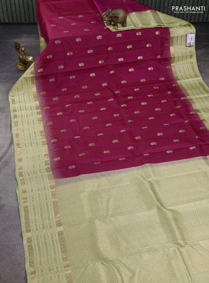 Pure kanchipuram silk saree pink and pista green with annam zarin woven butta border and zari woven korvai border