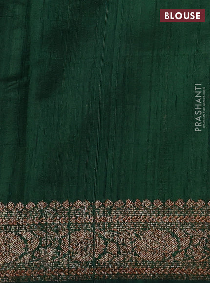 Banarasi raw silk saree pastel green and green with allover thread & zari weaves and woven border