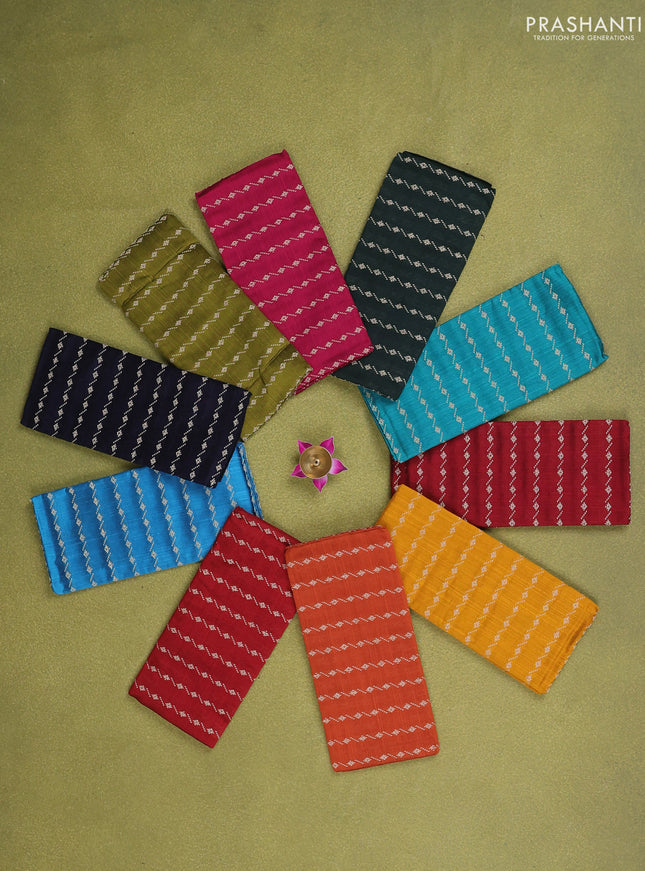 raw sik blouse bits multi colour and pack of 10