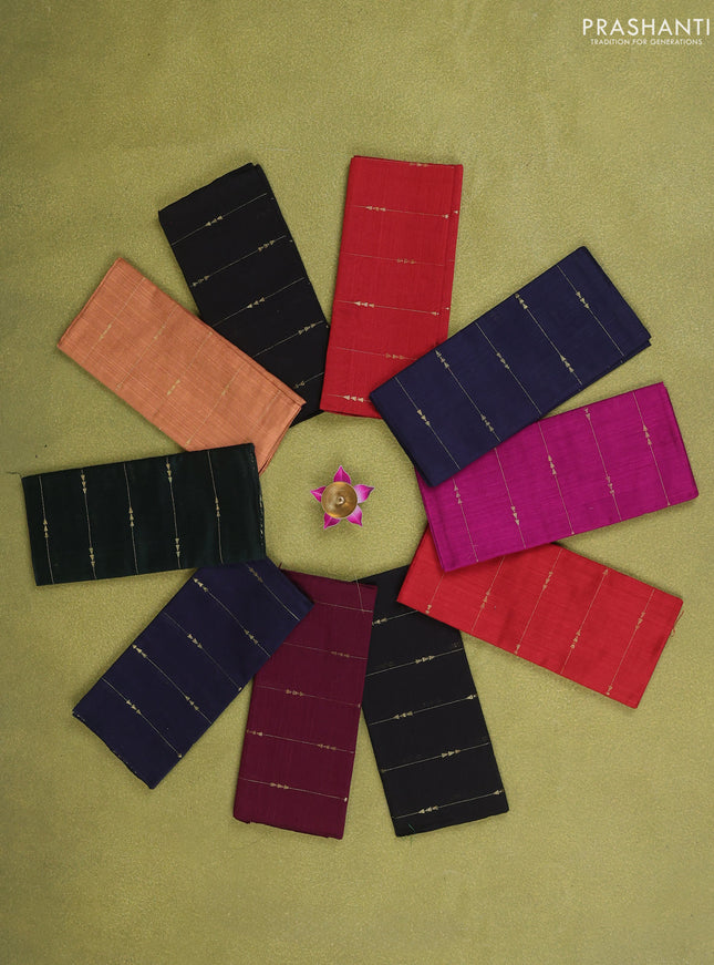 raw sik blouse bits multi colour and pack of 10