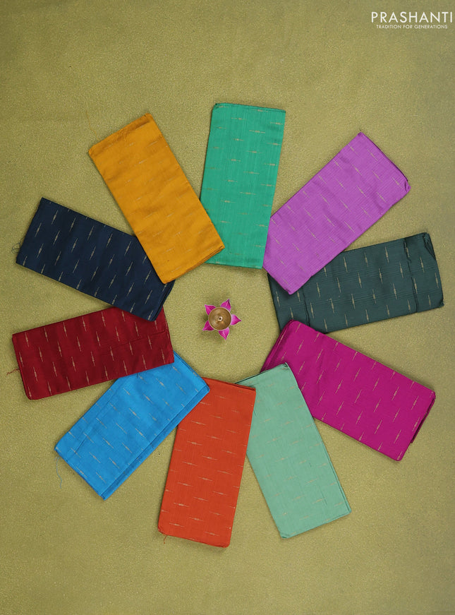 raw sik blouse bits multi colour and pack of 10